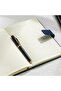 96-Sheets 80GSM Leather Cover Notebook, A5 Size, Black - 5