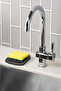 2Pcs Silicone Soap Dish Organizer Multipurpose Countertop Soap Pedestal Liquid Soap Stand 12X14Cm - 2