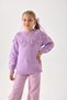 Girls' Knitwear Sweater - Crew Neck and Long Sleeve Casual Model