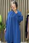 City Suit Elastic Waist Trousers Stone Detailed Aerobin Tunic Bottom Top Double Hijab Suit - 4