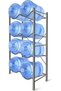 Water Bottle Storage Stand 4 Tier, Water Bottle Holder 8 Bottles of 5 Gallons Heavy Duty Water Jug R