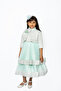 Two Toned Layered Party Dress Green