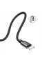 Cablu USB împletit rezistent pentru iPhone Lightning, 1.2M, negru - 5