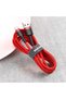 Cablu USB-C flexibil durabil QC3.0 3A 1M roșu - 4