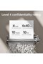 ET024 8-Sheets Paper Shredder, 15 Liter Capacity, Black - 8