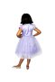 Flower Embroidery Tutu Dress Lavendar - 3