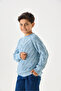 Boy's Knitwear Sweater - Long Sleeve and Relaxed Fit Model - 5
