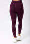 Wick Model Striped Back Gathered High Waist Leggings Seamless - 7