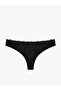 Comfortable Fit Brazilian Panties with Lace Detail