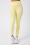 Wick Model Striped Back Gathered High Waist Leggings Seamless - 5