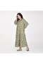 Rayon All-Over Motif Printed Maxi Dress – Full Sleeves, Available in 3 Colors. - 4