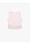 Sleeveless Crew Neck Slim Fit Gathered Modal Sports Tank Top - 2