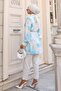 Patterned Hijab Shirt Water Green 700 - 5