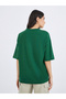 Solid Side Split Regular Fit T-Shirt - 4