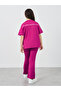 Slogan Print Oversized T-Shirt and Flared Leggings Set - 7