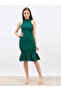 Ruffled Hem Sleeveless Knee-Length Dress - 2