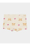 Girls Pack of 4 - Printed Briefs with Elastic Waistband - 4