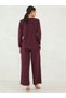 Cotton Knit Twist Detail Top and Pants Co-Ords - 2