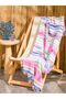 Mixed Striped Fringed Beach Towel 90X165 cm