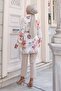 Patterned Hijab Shirt Beige 702 - 4