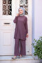 بدلة نسائية مع جيوب جانبية Cherry Rot - 4