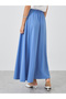 Solid A-Line Maxi Skirts - 4