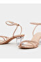 Embellished Transparent Block Heel Sandals - 4