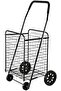 Foldable Shopping Trolley with Wheels, Black, 80kg Max Load - 2