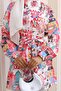 Patterned Hijab Shirt Red 701 - 2