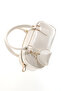 Crinkle Textured Cream Shk207 Faux Leather Charm Detailed Zippered Adjustable Strap Hand, Arm and Shoulder Bag - 5