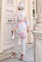 Patterned Hijab Shirt Purple 702 - 5
