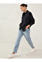 Black Pocket Detail Buttoned Shirt - 5