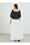 Color Block Balloon Sleeveless A-Line Maxi Dress - 5