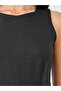 Solid Sleeveless Round Neck A-Line Midi Dress - 4