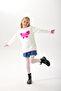 Butterfly Patterned Girl's Knitwear Sweater - Soft Textured - 2