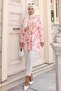 Patterned Hijab Shirt Powder 703 - 3