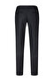 Black Slim Fit Fabric Trousers with Side Pockets - 3