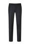 Black Slim Fit Fabric Trousers with Side Pockets