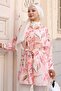Patterned Hijab Shirt Powder 703 - 4