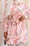 Patterned Hijab Shirt Powder 703 - 2