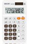 1200 Solar/Battery Pocket Calculator, 12-Digit Display, 50g Lightweight & Silicone Keys - White