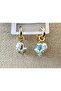 Tulip and Pearl Charmlı Hoop Earrings - 5