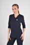 Unisex Navy Blue Violet Model Scrubs Suit Doctor Nurse Uniform - 6