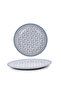 Plethora 9 inch Ceramic Soup Plate (Grey & White, Set Of 1) - 3