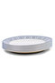 Plethora 12 inch Porcelain Chop Plate (Grey & White, Set Of 6)