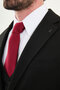 Straight Slim Fit Mono Collar Classic Men's Suit Black - 45395.25Y - 2