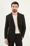 Straight Slim Fit Wide Collar Double Breasted Men's Suit Dark Brown - 45389.25Y - 4