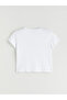 Crew Neck Floral Printed Women's T-Shirt - 7
