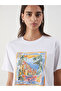 Crew Neck Printed Women's T-Shirt - 3