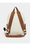 Boys Contrast Pocket Backpack with Bear Charm - 2